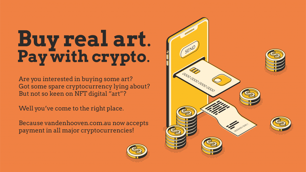 Buy real art. Pay with crypto.