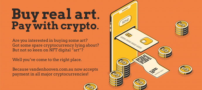 How can I use bitcoin and other cryptocurrencies to buy real art?