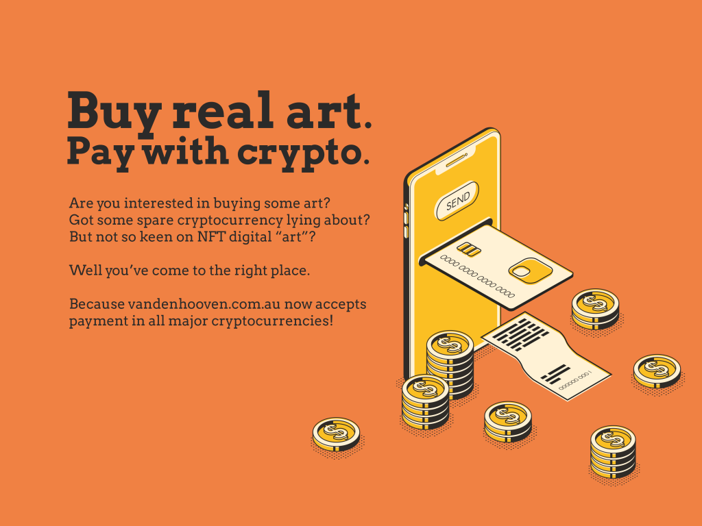 Buy real art. Pay with crypto.